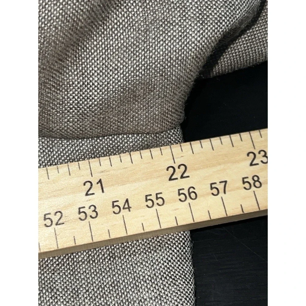Ralph Lauren Men's 40L Sport Coat Blazer Two Button Brown Silk Linen Check Prep